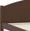 vidaXL - Bedframe - massief - grenenhout - donkerbruin - 140x200 - cm