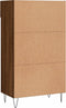 vidaXL - Schoenenkast - 60x35x105 - cm - bewerkt - hout - bruin - eikenkleur
