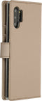 Accezz Hoesje Geschikt voor Samsung Galaxy Note 10 Plus Hoesje Met Pasjeshouder - Accezz Wallet Softcase Bookcase - goud