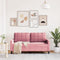 vidaXL - Tweezitsbank - 140 - cm - fluweel - roze