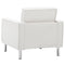 vidaXL Fauteuil kunstleer wit