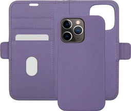 D. Bramante New York - Flip cover - Magneetsluiting en pasjesvakjes - Paars