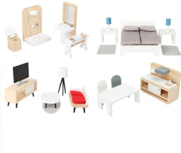 Small Foot - Houten Poppenhuis Meubeltjes Set - 28dlg (28 dlg)
