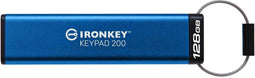 Kingston IronKey Keypad 200 - USB 3.2 - 128GB - Blauw