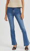 VILA VIEKKO RW FLARED JEANS - Flared Jeans - Stretch - Medium Blue Denim - Maat L X L32
