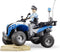Bruder politie-quad met politievrouw en ausst.