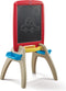 Step2 All Around Easel for Two Schoolbord - Tekenbord voor kinderen - Tweezijdig Schrijfbord van kunststof incl. 94 accessoires - Magnetisch