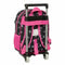 Kuromi Schoolrugzak met Wielen - Ergonomische Bekleding - Zwart Fuchsia 26 x 11 x 67 cm
