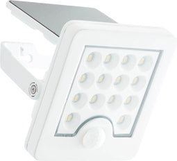 Buitenwandlamp - BRILLIANT - LUTON - LED en solar - Bewegingsmelder - Kunststof en metaal - 4 W - Wit