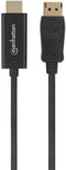 Manhattan 153195 - DisplayPort naar HDMI Kabel - 4K@60Hz 1m Zwart