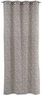 Gordijn Grijs Blommor 140 x 260 cm