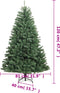 vidaXL - Kunstkerstboom - met - scharnieren - met - standaard - 120 - cm - groen