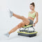 Wonder Core, Rock n Fit – Fitness trilplaat – Vibratietrainer - fitnessapparaat – 3-in-1 trilplaat met zitje – Full body hometrainer - Trainingsstoel - Fitness stoel - Buiktrainer - weerstandstrainer