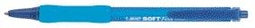 BIC Soft Feel Balpennen met Kliksysteem - Blauw - Doos van 12 Stuks - Medium Punt 1 mm