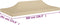 vidaXL - Partytentdak - 270 - g/m² - 6x3 - m - beige