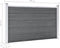 vidaXL - Schutting - 180x105 - cm - HKC - grijs
