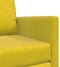 vidaXL - Vloersofa - Bed - 2-in-1 - Donker - Geel - 74x77x81 - cm - Velvet