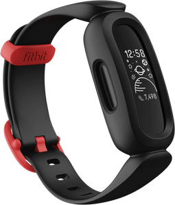Fitbit Ace 3 - Activity Tracker - Activiteit registratie en slaapmonitor - Zwart/Rood
