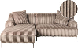 STENUM - Hoekbank 3-zits - Lichtbruin - Rechtszijdig - Corduroy