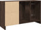 vidaXL - Wastafelkast - 90x29x55 - cm - bewerkt - hout - bruin - eikenkleurig