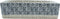 vidaXL - Opzetwasbak - rechthoekig - 46x35,5x13 - cm - keramiek - grijs - en - blauw