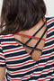 ONLBERA BACK LACE UP - Jurk - Korte mouwen - Loose fit - Lace-up detail op de rug - Stretchy stof