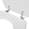 vidaXL - Toiletbril - simpel - ontwerp - MDF - wit