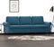 vidaXL - Driezitsbank - 180 - cm - fluweel - blauw
