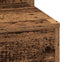 vidaXL - Make-uptafel - met - LED-verlichting - - - Oud - Hout, - 50x41x135 - cm