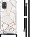 iMoshion Hoesje Geschikt voor Samsung Galaxy A71 Hoesje Met Koord - iMoshion Design Hoesje met Koord - Wit / Meerkleurig / Goud / White Graphic