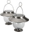 Ranex Karz - Buitenlamp op zonne energie met sensor/bewegingsmelder - 2 lichts - Ø 160 mm - Staal