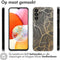 iMoshion Hoesje Geschikt voor Samsung Galaxy A14 (5G) / A14 (4G) Hoesje Siliconen - iMoshion Design hoesje - Meerkleurig / Golden Leaves Transparant