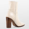 PS Poelman MADE Dames Laarzen - Hoge hak 10 cm - Gebroken Wit - Maat 36