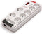 Salicru SPS.SAFE 7 - Actieve elektrische protector - 7x Geaarde stekkers - Wit