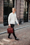 DSTRCT Raider Road - Leren Laptoptas 15,6 inch - Groot hoofdvak - Zwart
