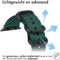 iMoshion Bandje Geschikt voor Apple Watch Bandje Series 1 / 2 / 3 / 4 / 5 / 6 / 7 / 8 / 9 / SE / Ultra (2) - 42 / 44 / 45 / 49 mm - iMoshion Nylon band - Donkergroen