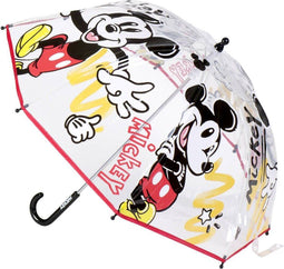 Paraplu Mickey Mouse Transparant Ø 71 cm Rood