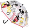 Paraplu Mickey Mouse Transparant Ø 71 cm Rood