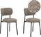 Set van 2 eetkamerstoelen CASEY Bouclé Taupe