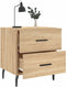 vidaXL - Nachtkastjes - 2 - st - 40x35x47,5 - cm - bewerkt - hout - sonoma - eikenkleur