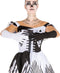 Dressforfun Black-White-Skeleton - Dames kostuum - Sexy jurkje met skeletprint - M