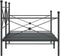 vidaXL - Slaapbank - zonder - matras - 100x200 - cm - staal - zwart