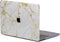 Lunso Geschikt voor MacBook Air 13 inch (2018-2019) cover hoes - case - Marble Stella