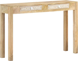 vidaXL-Wandtafel-110x30x75-cm-massief-gebleekt-mangohout