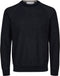 SELECTED HOMME SLHMESA LS KNIT CREW NECK B - Heren Trui - Maat M - Katoen/Wol