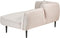 CHEVANNES - Chaise longue - Beige - Linkszijdig - Boucle