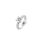 TI SENTO Dames Ring - 925 zilver - Zirconia wit - Maat 18.50 mm / maat 58 - 1737ZI