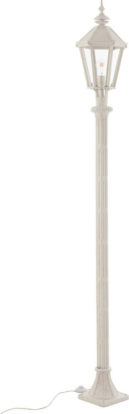J-Line Lantaarn Paal Outdoor Gietijzer Wit