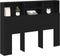 vidaXL - Hoofdbordkast - - - Zwart - Eiken, - 140x19x103,5 - cm, - Gemaakt - van - Bewerkt - Hout