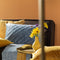 Dutch Decor SAMMY - Sierkussen 45x45 cm - met slangenprint - Golden Glow - geel - Inclusief binnenkussen